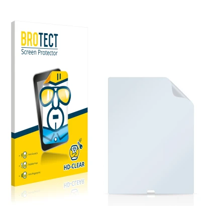 Front side of a product packaging with the brand logo BROTECT. Next to it is the corresponding screen protector.