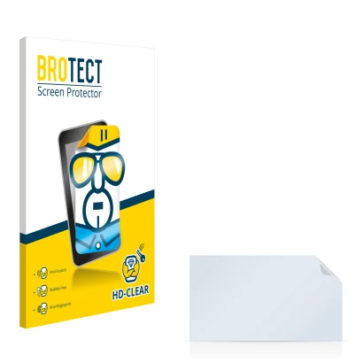 Front side of a product packaging with the brand logo BROTECT. Next to it is the corresponding screen protector.