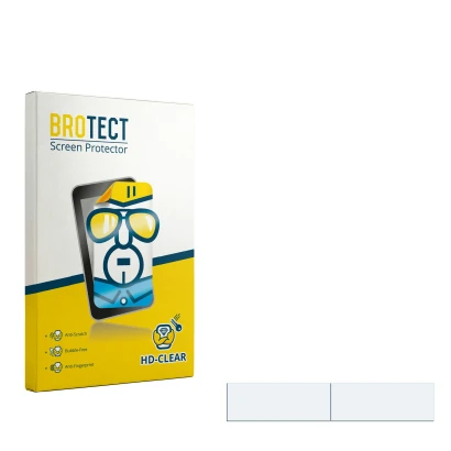 Front side of a product packaging with the brand logo BROTECT. Next to it is the corresponding screen protector.