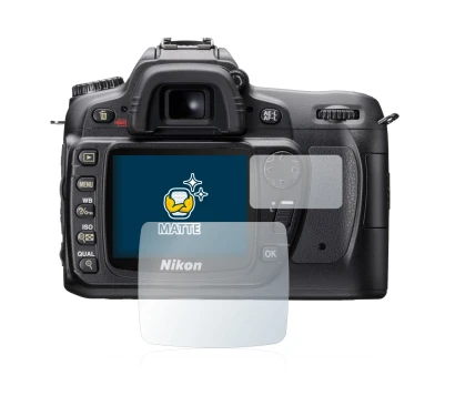 Image of the device Nikon D80 with a wide variety of screen protectors.