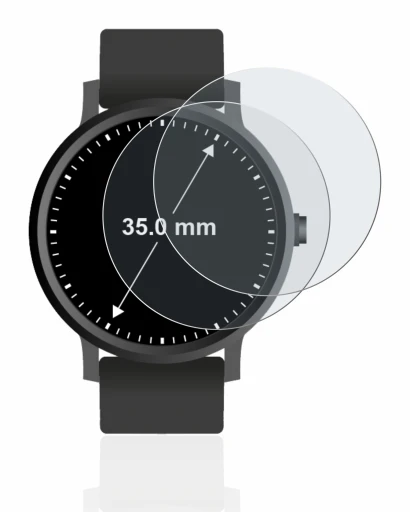 Image of the device Watches (Circular, ø: 35 mm) with a wide variety of screen protectors.