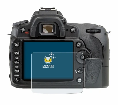 Image of the device Nikon D90 with a wide variety of screen protectors.