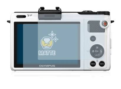 Image of the device Olympus XZ-1 with a wide variety of screen protectors.