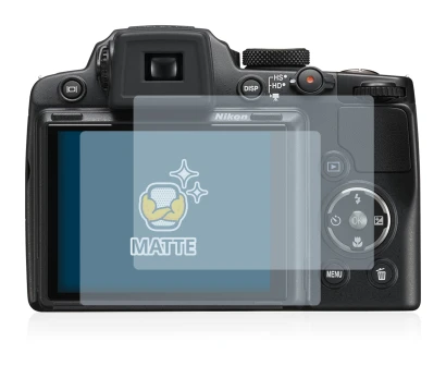 Image of the device Nikon Coolpix P500 with a wide variety of screen protectors.