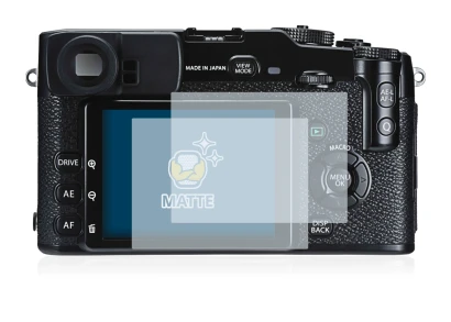 Image of the device Fujifilm X-Pro1 with a wide variety of screen protectors.