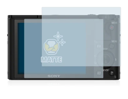 Image of the device Sony Cyber-Shot DSC-RX100 with a wide variety of screen protectors.