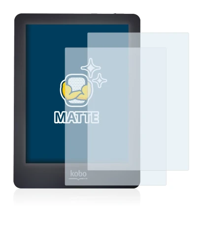Image of the device Kobo Glo with a wide variety of screen protectors.