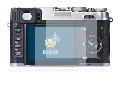 Image of the device Fujifilm X100S with a wide variety of screen protectors.
