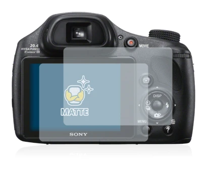Image of the device Sony Cyber-Shot DSC-HX300 with a wide variety of screen protectors.