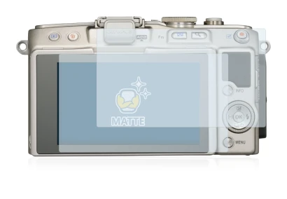 Image of the device Olympus PEN E-PL6 with a wide variety of screen protectors.