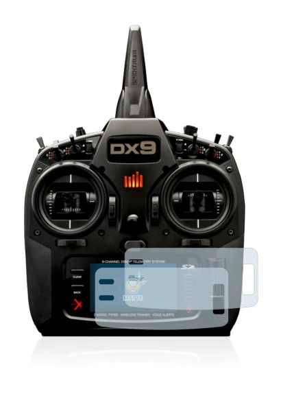 Image of the device Spektrum DX9 with a wide variety of screen protectors.