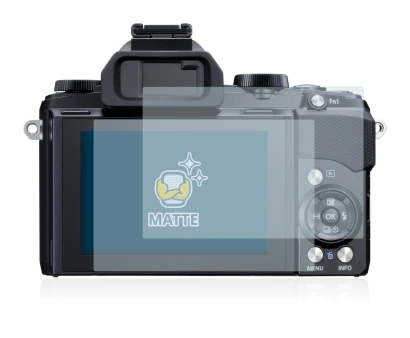 Image of the device Olympus Stylus 1 with a wide variety of screen protectors.