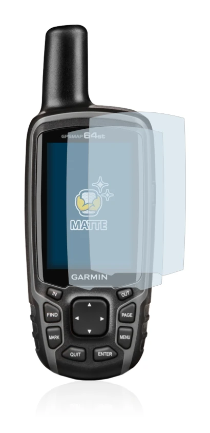 Image of the device Garmin GPSMAP 64st with a wide variety of screen protectors.
