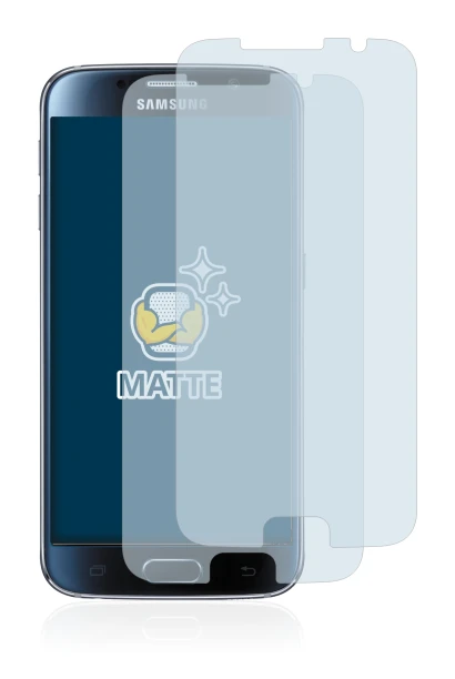Image of the device Samsung Galaxy S6 with a wide variety of screen protectors.