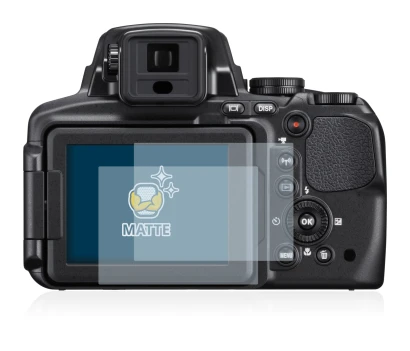 Image of the device Nikon Coolpix P900 with a wide variety of screen protectors.