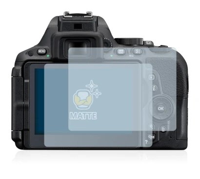 Image of the device Nikon D5500 with a wide variety of screen protectors.