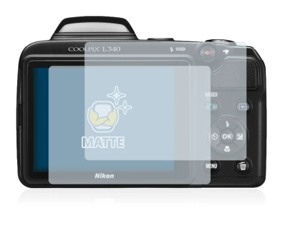 Image of the device Nikon Coolpix L340 with a wide variety of screen protectors.