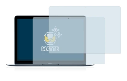 Image of the device Apple MacBook 12" (Early 2015) with a wide variety of screen protectors.