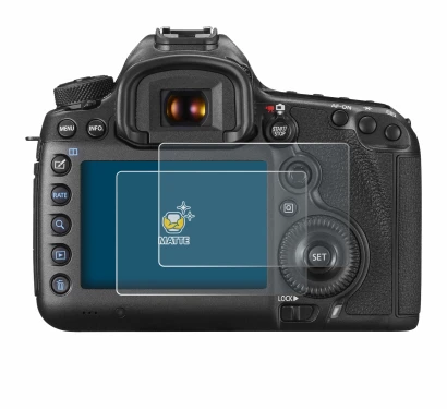Image of the device Canon EOS 5DS R with a wide variety of screen protectors.