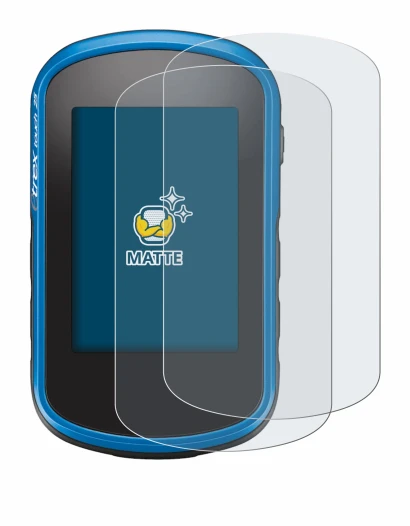 Image of the device Garmin eTrex Touch 35 with a wide variety of screen protectors.