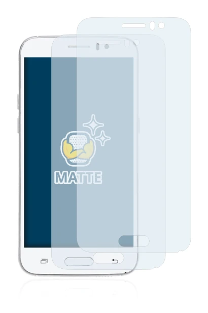 Image of the device Jiake M6 with a wide variety of screen protectors.