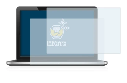 Image of the device with a wide variety of screen protectors.