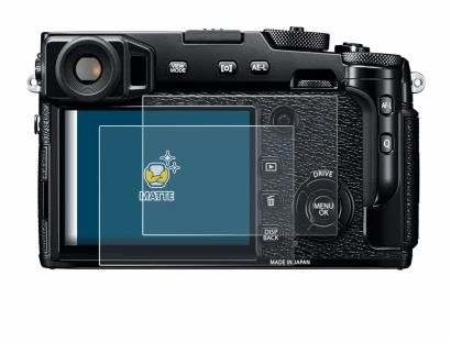 Image of the device Fujifilm X-Pro2 with a wide variety of screen protectors.