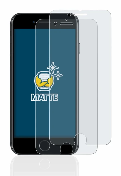 Image of the device Apple iPhone 7 with a wide variety of screen protectors.