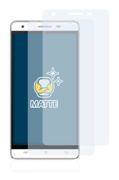 Image of the device Cubot H2 with a wide variety of screen protectors.