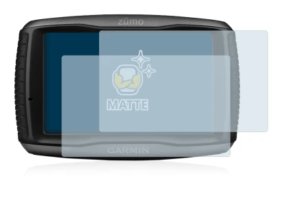 Image of the device Garmin zumo 595LM with a wide variety of screen protectors.
