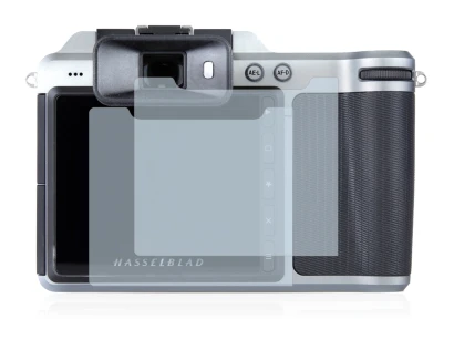 Image of the device Hasselblad X1D-50c with a wide variety of screen protectors.