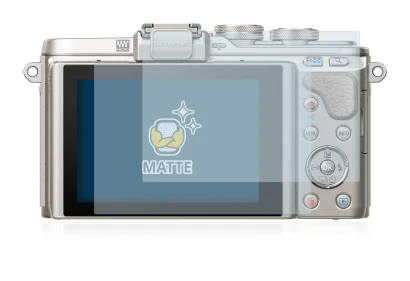Image of the device Olympus PEN E-PL8 with a wide variety of screen protectors.