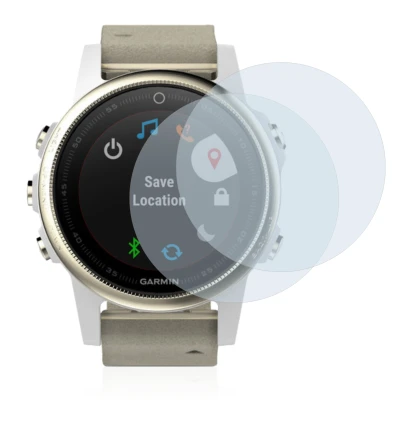 Image of the device Garmin Fenix 5S (42 mm) with a wide variety of screen protectors.