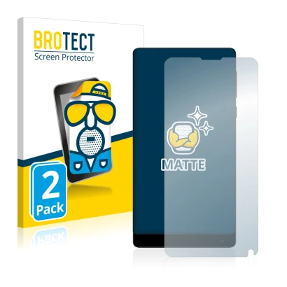 Front side of a product packaging with the brand logo BROTECT. Next to it is the device Xiaomi Mi Mix 2 shown with the corresp