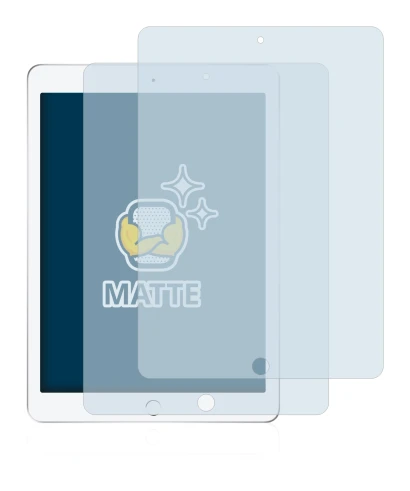 Image of the device Apple iPad 9.7 2017 (5th. Gen.) with a wide variety of screen protectors.