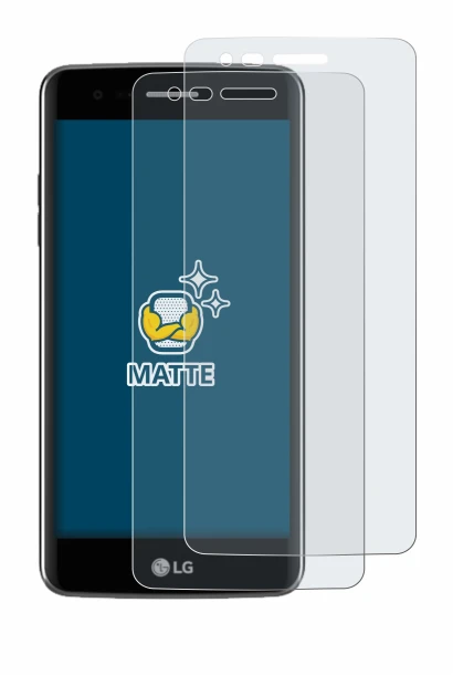 Image of the device LG K8 2017 with a wide variety of screen protectors.