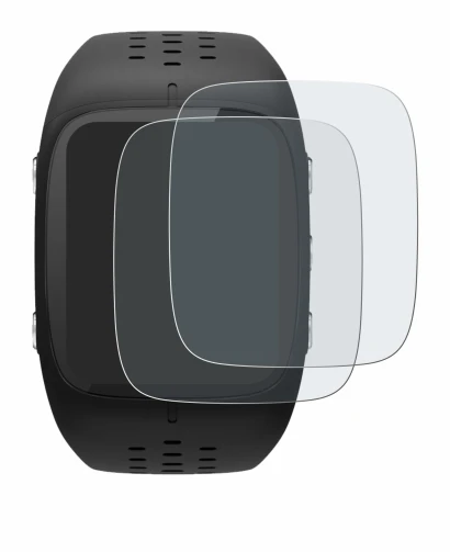 Image of the device Polar M430 with a wide variety of screen protectors.