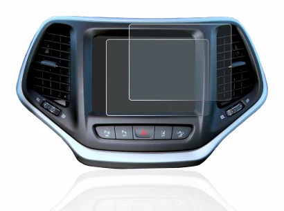 Image of the device Jeep Cherokee Uconnect 8.4" with a wide variety of screen protectors.