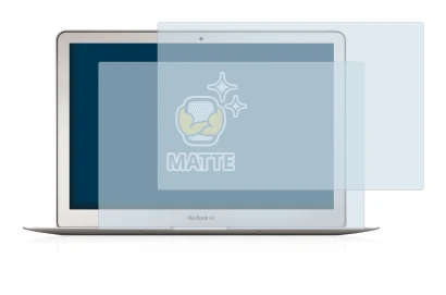 Image of the device Apple MacBook Air 13" (Early 2015) with a wide variety of screen protectors.