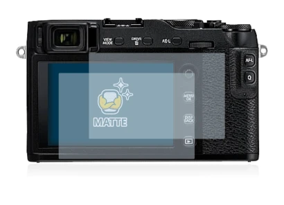 Image of the device Fujifilm X-E3 with a wide variety of screen protectors.