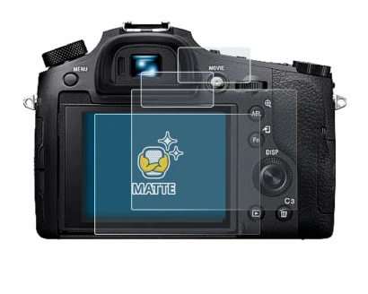 Image of the device Sony Cyber-Shot DSC-RX10 IV with a wide variety of screen protectors.