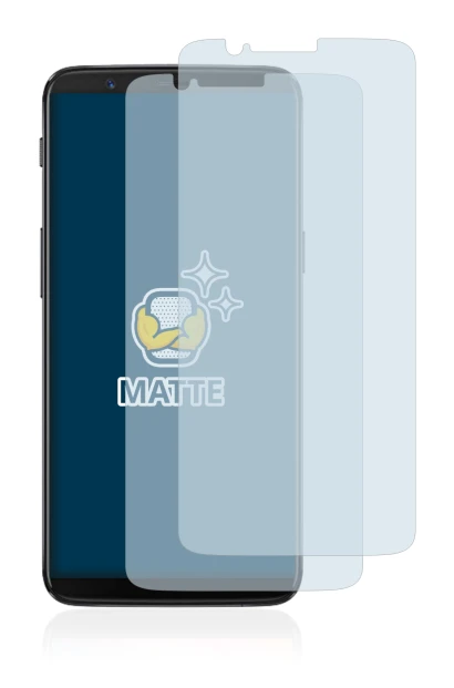 Image of the device OnePlus 5T with a wide variety of screen protectors.