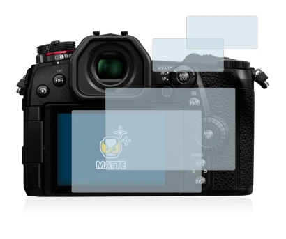 Image of the device Panasonic Lumix DC-G9 with a wide variety of screen protectors.