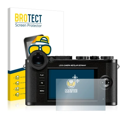 Front side of a product packaging with the brand logo BROTECT. Next to it is the device Leica CL shown with the corresponding 