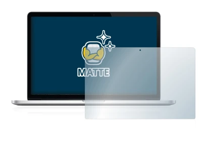 Image of the device Apple MacBook Pro Retina 15" 2013 with a wide variety of screen protectors.