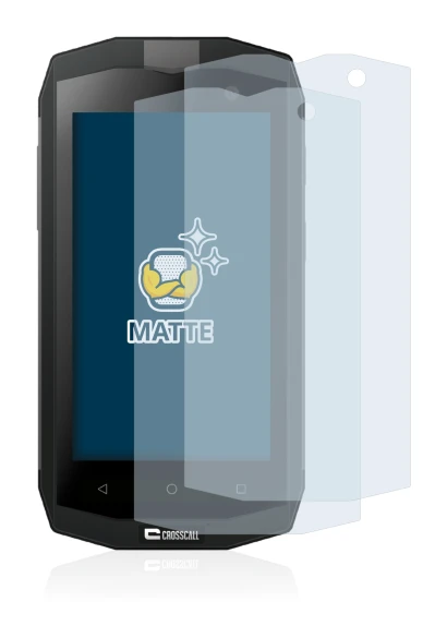 Image of the device Crosscall Trekker M1 Core with a wide variety of screen protectors.