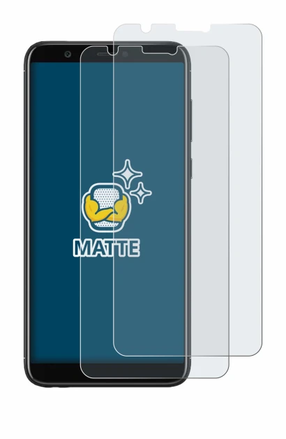 Image of the device Huawei P smart 2018 with a wide variety of screen protectors.