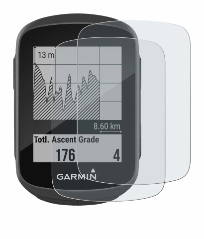 Image of the device Garmin Edge 130 with a wide variety of screen protectors.