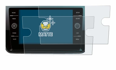 Image of the device Volkswagen Polo 2018 Composition Media 8" 2017 with a wide variety of screen protectors.