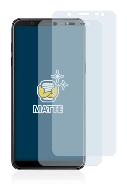 Image of the device Samsung Galaxy J8 2018 with a wide variety of screen protectors.